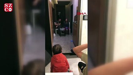 Doktor çiftin çocuklarıyla tebessüm ettiren görüşmesi