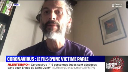 "Il y a une incompréhension face à une communication qu'on ne comprend pas": le témoignage du fils d'une victime du coronavirus