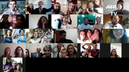 Liebe und Quarantäne: Paar feiert virtuelle Hochzeit