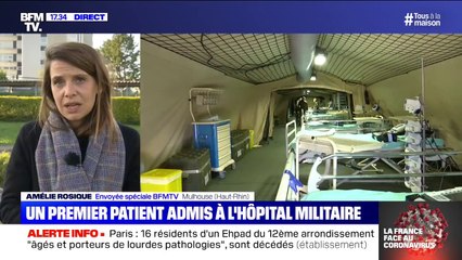 Virus: l'hôpital militaire a accueilli son premier patient