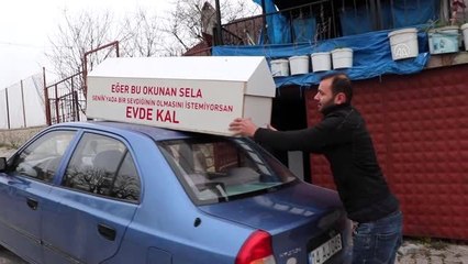 Tabutlu "evde kal" çağrısına adli işlem yapıldı