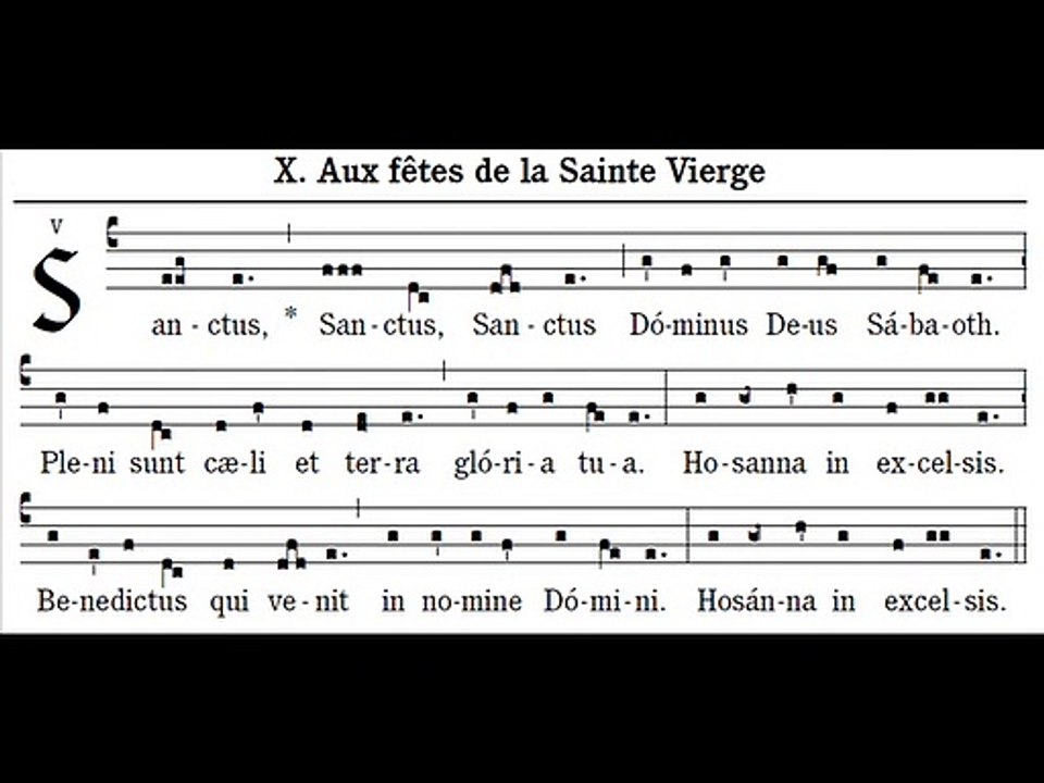 Sanctus Missa X Alme Pater