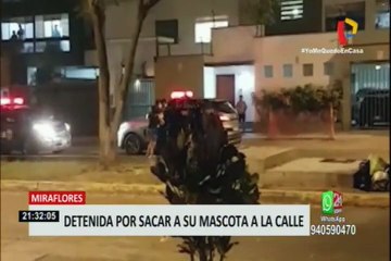 Callao: Sujeto es obligado a correr alrededor de patrullero