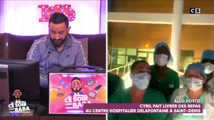 Cyril Hanouna envoie une livraison de repas au centre hospitalier de Saint-Denis !