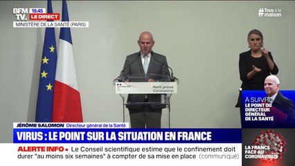 Jérôme Salomon (Directeur général de la santé): "Il y a plus de 400.000 cas dans le monde"