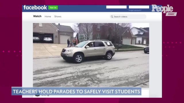 Teachers Had a Parade Through Their Community to See Students and Social Distance