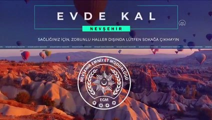 Nevşehir Emniyetinden 'Evde kal' klibi