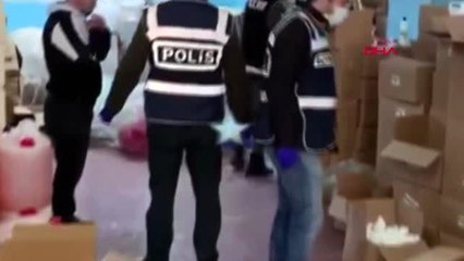 KOCAELİ Kaçak dezenfektan üreten imalathaneye baskın