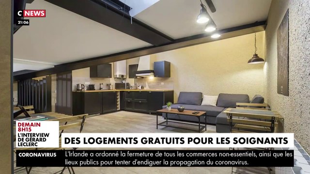 Des logements gratuits pour les soignants
