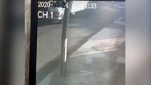 Câmera mostra colisão entre caminhão e carro no Bairro São Cristóvão