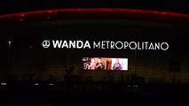El Wanda Metropolitano se suma a los aplausos sanitarios