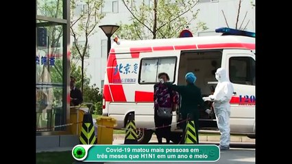 Covid-19 matou mais pessoas em três meses que H1N1 em um ano e meio