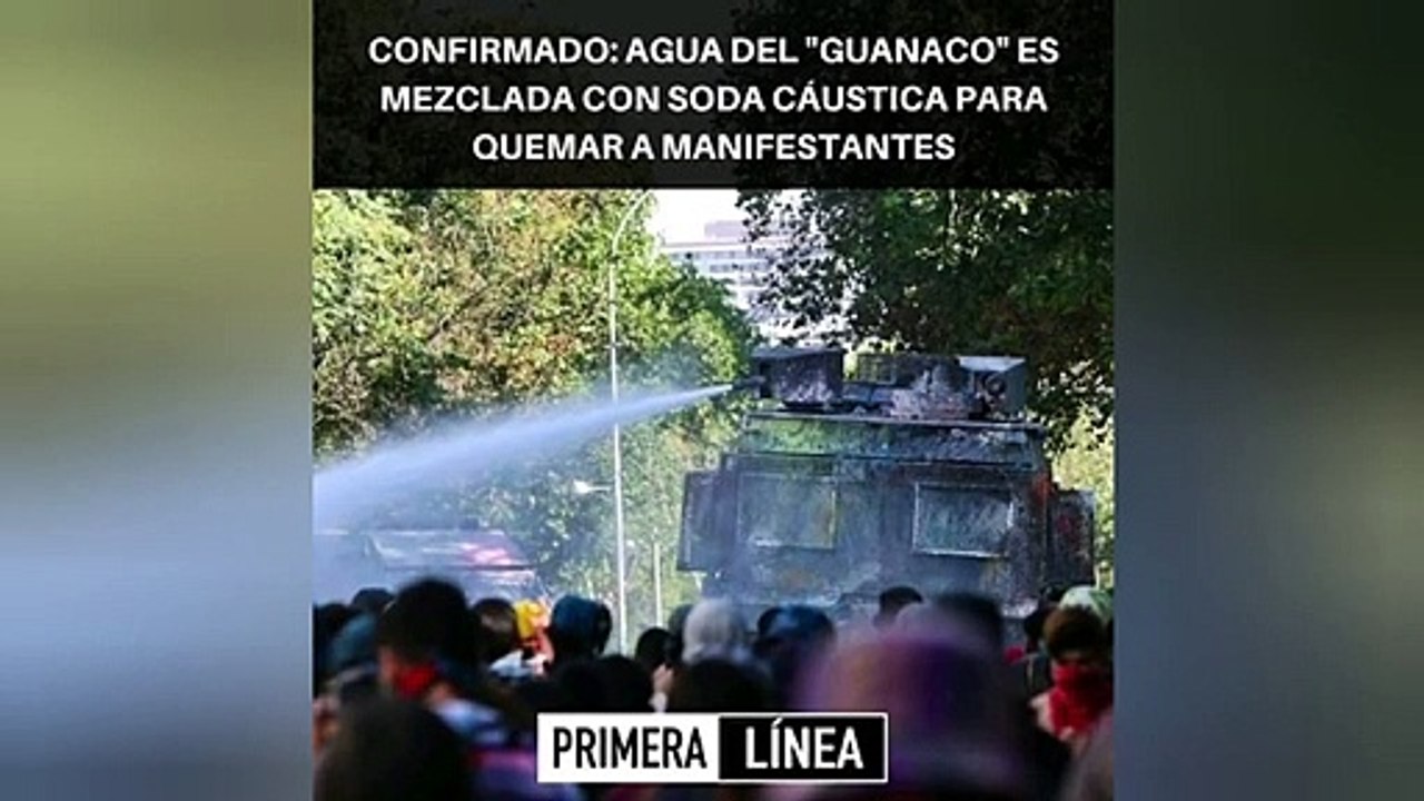 Quimicos contra manifestaciones en chile 2019 por parte de carabineros