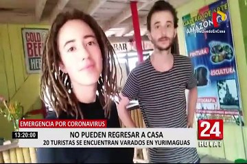 Download Video: Estado de emergencia: 20 turistas extranjeros se encuentran varados en Yurimaguas