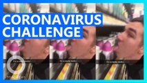 Coronavirus challenge: Man licks toiletries in supermarket