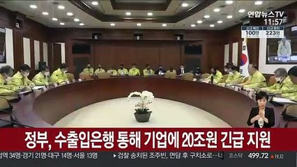 정부, 수출입은행 통해 기업에 20조원 긴급 지원