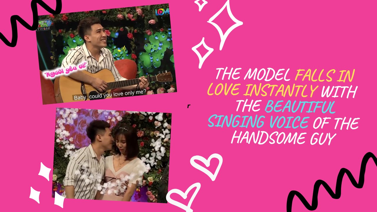 THE MODEL FALLS IN LOVE INSTANTLY WITH THE BEAUTIFUL SINGING VOICE OF THE HANDSOME GUY