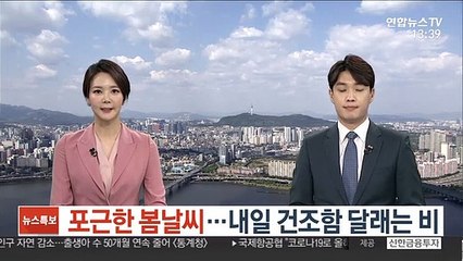 [날씨] 포근한 봄날씨…내일 건조함 달래는 비