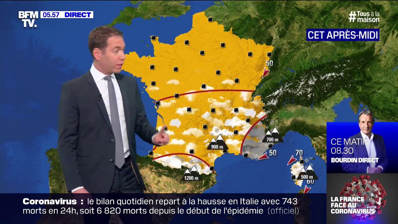 Le ciel reste dégagé sur la moitié nord de la France, les températures continuent elles à baisser