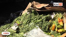 Pasar Borong KL terjejas, peniaga terpaksa buang sayur-sayuran