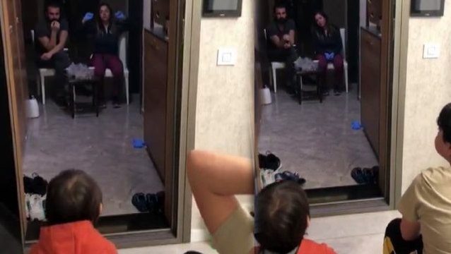 Doktor çiftin çocuklarıyla olan görüşmesi, sosyal medyada gündem oldu