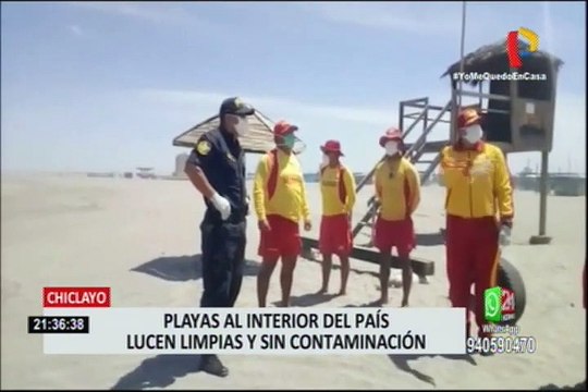 Playas al interior del país lucen limpias y sin contaminación