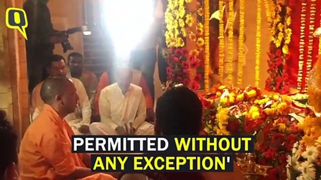 Despite Lockdown, UP CM Yogi Adityanath, 50 Others Hold Prayer Meet in Ayodhya