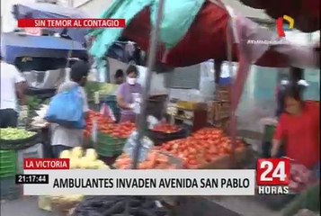 La Victoria: ambulantes invaden la avenida San Pablo