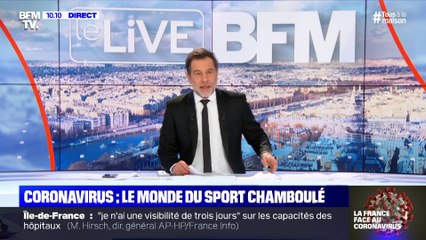 Coronavirus: le monde du sport chamboulé - 25/03