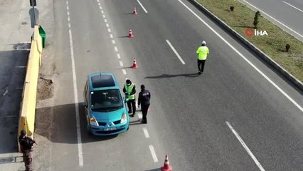 Kastamonu girişlerinde ateş ölçer ile kontroller başladı