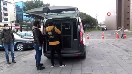 Yaşlı adama zorla maske takan ve kafasına kolonya döken şüpheli adliyeye getirildi