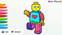 Menggambar Dan Mewarnai Pria Lego Untuk Anak-anak