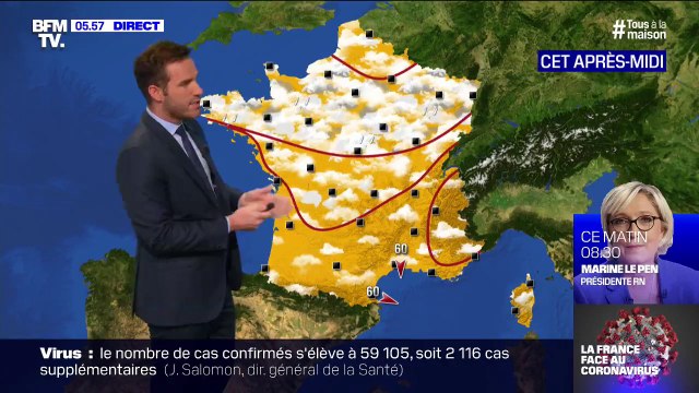 Un temps variable au nord mais plus ensoleillé dans le sud prévu ce vendredi