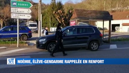 Noémie, 24 ans, fait partie des 27 élèves-gendarmes appelés en renfort