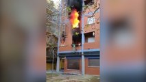 Incendio en un dúplex en el polígono residencial de Toledo