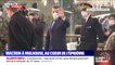 Coronavirus: Emmanuel Macron arrive à l'hôpital militaire de campagne de Mulhouse