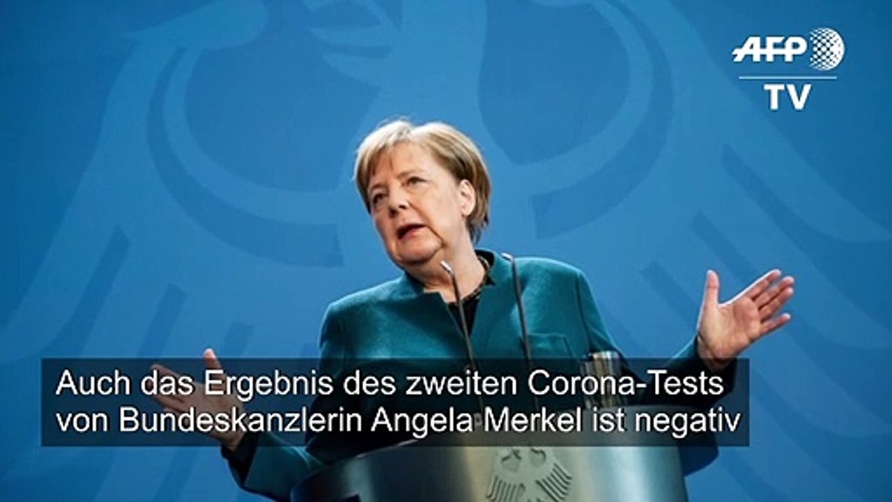 Auch zweiter Coronatest der Kanzlerin negativ