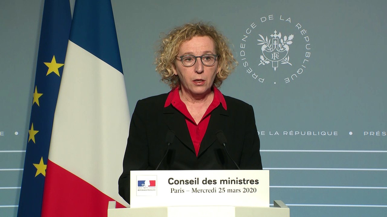 #Coronavirus #COVID19 | Intervention de la ministre du Travail, Muriel Pénicaud, lors du compte-rendu du conseil des ministres du 25 mars 2020