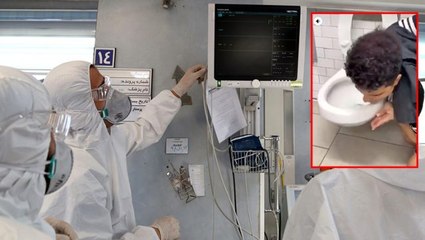 Koronaya meydan okuyarak klozet yalayan fenomen virüse yakalandı