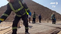 Egito desinfeta as pirâmides de Gizé