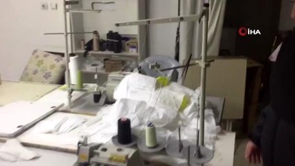Başkent'te sahte maske üretenlere operasyon
