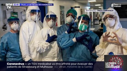 En Italie, la détresse des soignants