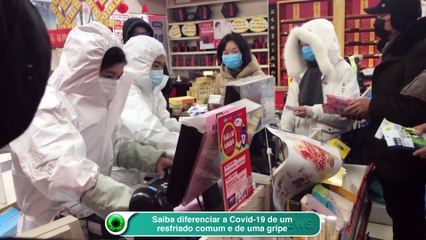 Saiba diferenciar a Covid-19 de um resfriado comum e de uma gripe