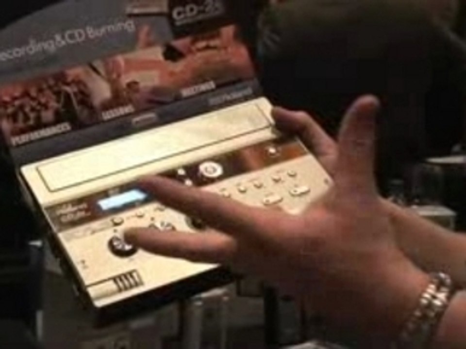 CES 2008 Roland CD-2E Recording and CD Burning