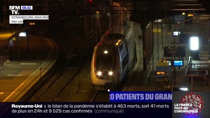 Coronavirus: un TGV mobilisé pour évacuer 20 patients du Grand-Est
