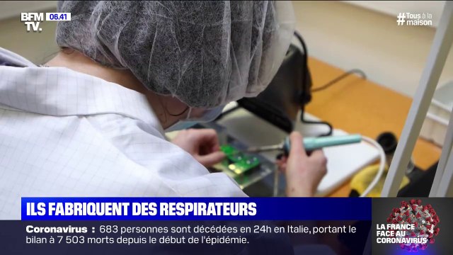 Coronavirus: dans les coulisses d'une usine fabriquant des respirateurs