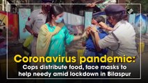 Coronavirus pandemic: Cops distribute food, face masks to help needy amid lockdown