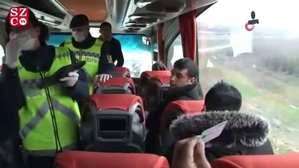 Jandarmadan şehirlerarası otobüslere denetim