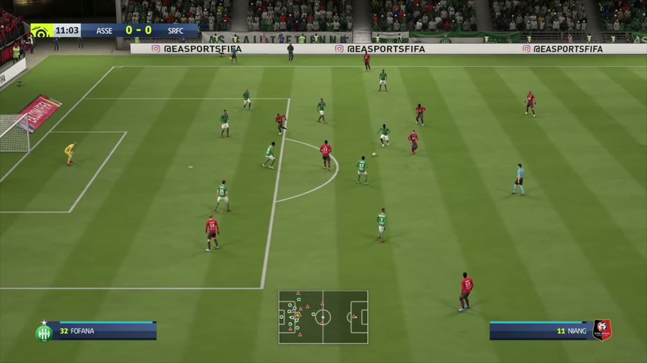 ASSE - Stade Rennais sur FIFA 20 : résumé et buts (L1 - 32e journée)