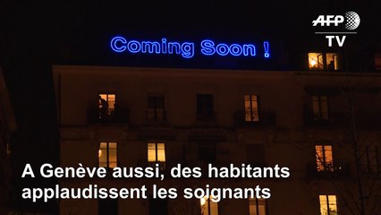 Coronavirus: à Genève aussi, les soignants sont applaudis
